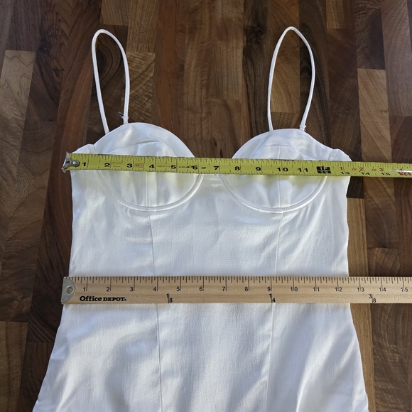 Zara Satin Bustier White Bodysuit Size Small NWT - Picture 9 of 12